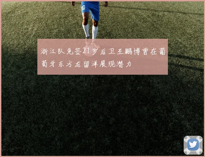 浙江队免签21岁后卫王鹏博曾在葡萄牙东方龙留洋展现潜力
